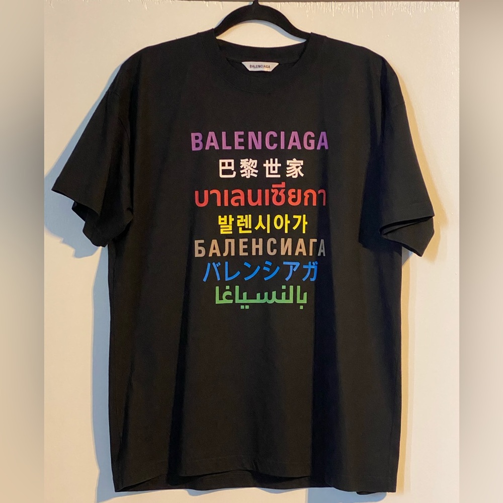 BALENCIAGA LANGUAGES SS TSHIRT